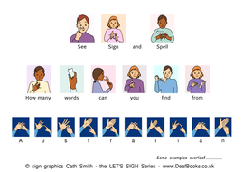 Auslan Sign Language & SSE Fingerspelling Game | Teaching Resources