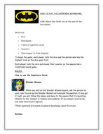 Superhero Fractions Boardgame | Teaching Resources