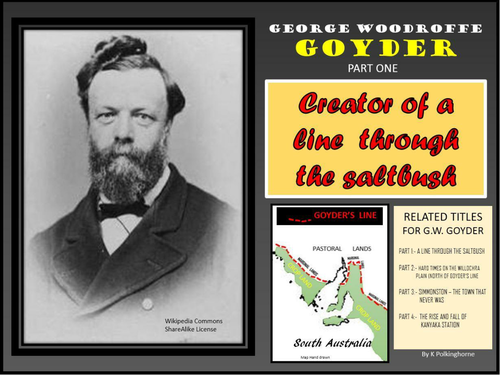 GOYDER'S LINE -WHERE ENVIRONMENT AND COLONIAL HISTORY COINCIDE ...