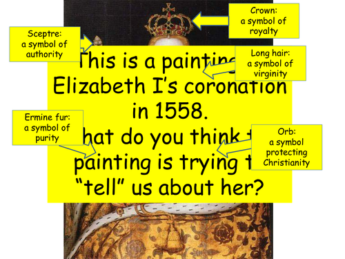 Paint a portrait for Elizabeth I