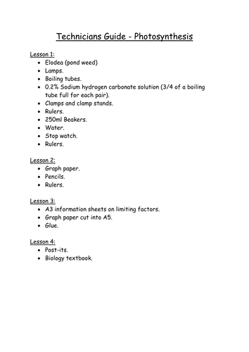 AQA GCSE Biology (New For 2016) - Photosynthesis | Teaching Resources