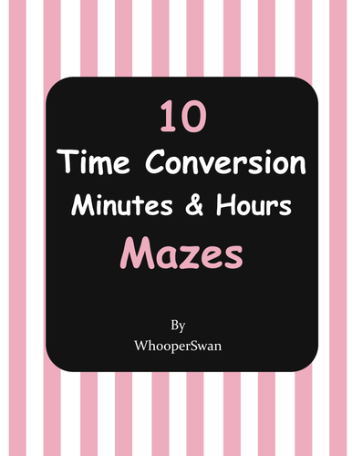 Time Conversion Maze Bundle | Teaching Resources