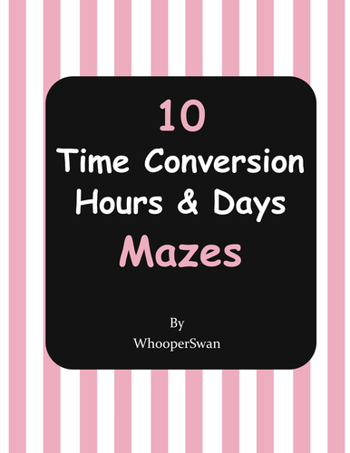 Time Conversion Maze Bundle | Teaching Resources