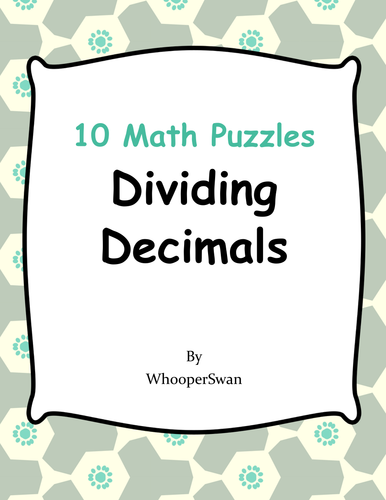 Dividing Decimals Puzzles