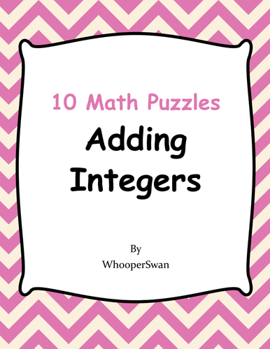 Adding Integers Puzzles