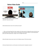 Selma 2014-Video Guide and Essay questions | Teaching Resources