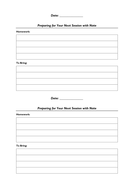 Homework reminder note image