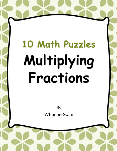 Multiplying Fractions Puzzles