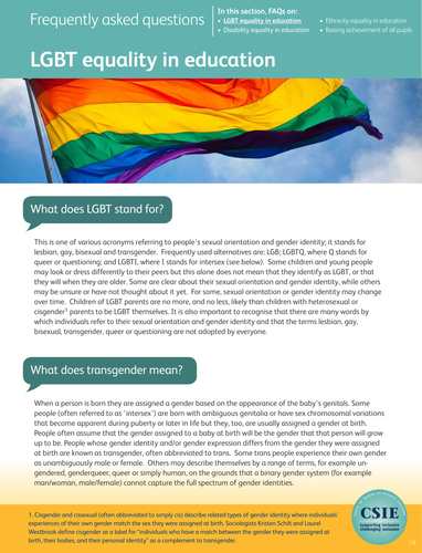 FAQs on LGBT Equality