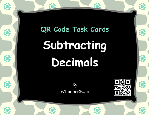 QR Code Decimals Task Cards Bundle | Teaching Resources