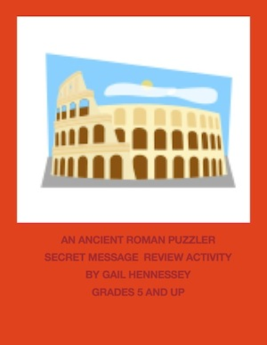 Ancient Roman Puzzler: A Secret Message Review Activity