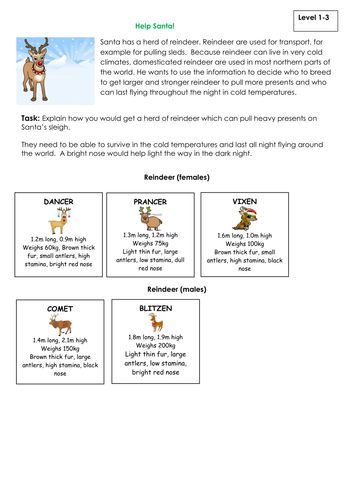 NEW KS3 Assessment - Classification/Variation