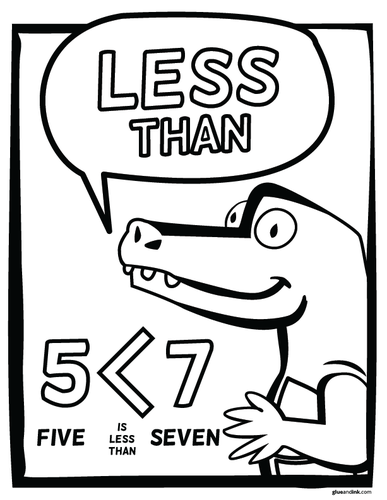 Greater Gator Game &amp; Poster Set – Greater Than/Less Than | Teaching ...