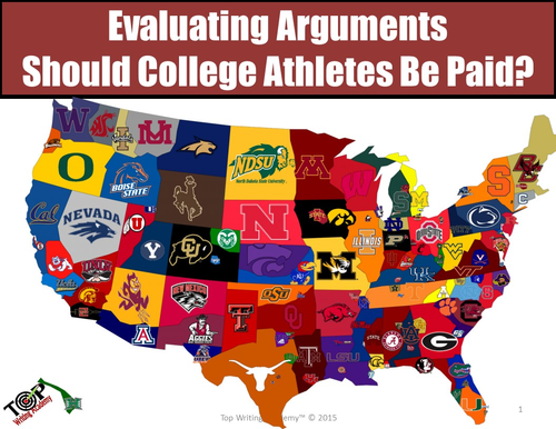Argument Analysis Activity "Should College Athletes Be Paid?"