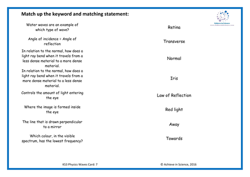 ks3 revision for waves | Teaching Resources