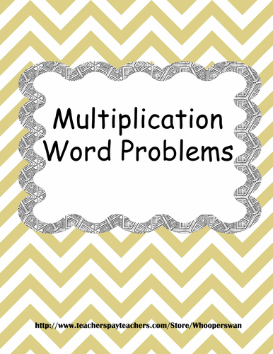 Multiplication Word Problems Worksheets