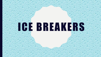 Ice Breaker Games | Teaching Resources