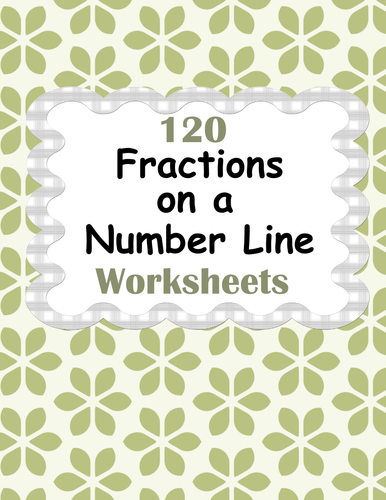 Fractions On A Number Line Worksheets