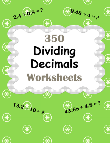 Dividing Decimals Worksheets