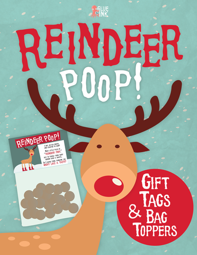 Reindeer Poop! Gift Tags &amp; Bag Toppers FREEBIE! | Teaching Resources