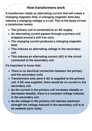 New GCSE AQA Physics Transformers Lesson | Teaching Resources