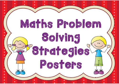 math problem solving strategies posters pdf