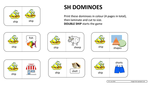 Sh Blends Worksheet