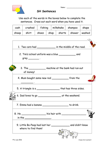 SH Blends worksheets and games | Teaching Resources