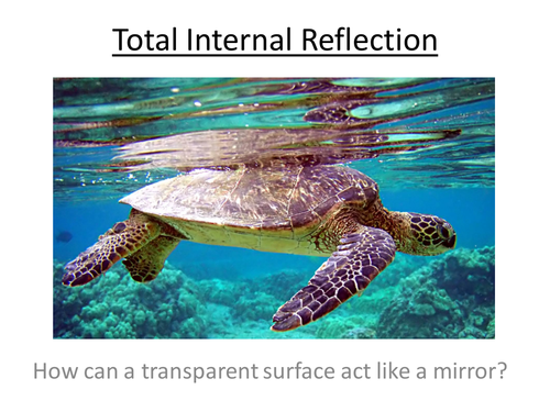 Physics A-Level Year 1 Lesson - Total Internal Reflection (PowerPoint AND lesson plan)