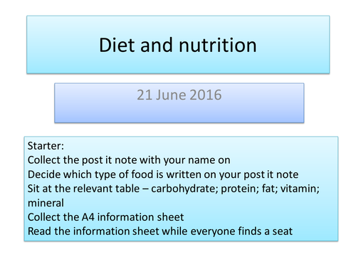 AQA GCSE PE Leisure, recreation, diet and nutrition