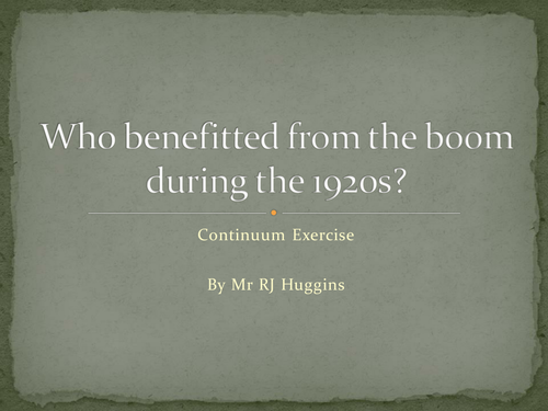 Who benefitted from the US economic boom in the 1920s?