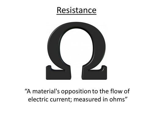 Physics A-Level Year 1 Lesson - Resistance (PowerPoint AND lesson plan)