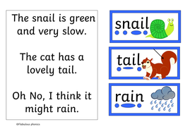 RWI SET 3 SOUND ai booklet. 7 pages decodable words year 1 phonics ...