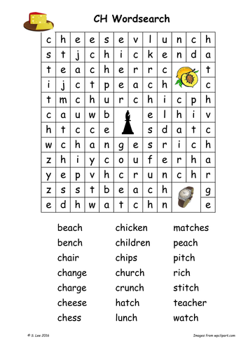 CH Blends worksheets and games | Teaching Resources