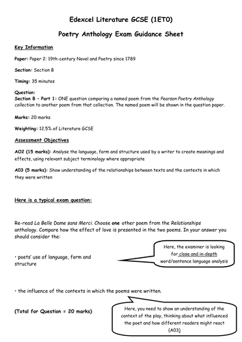 edexcel english literature coursework word count