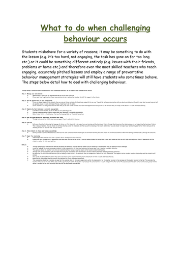 behaviour management dissertation topics