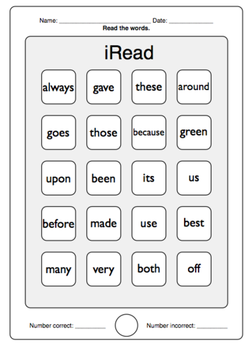 iRead Dolch 2nd Grade Sight Words - Worksheets & Flashcards | Teaching ...