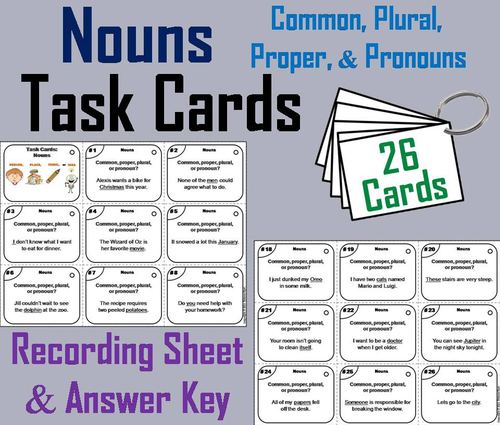 Nouns Task Cards