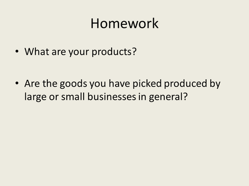 GCSE Business Studies - Types of organisation (Edexcel)