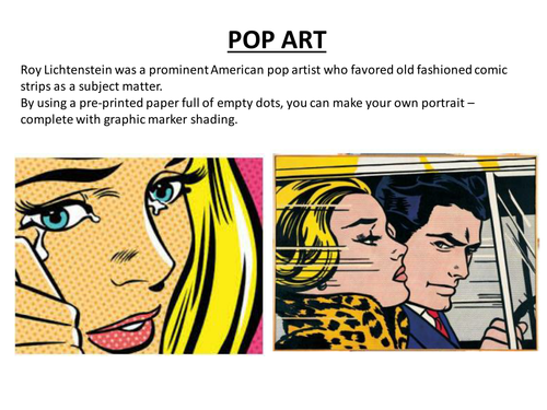 pop art assignment pdf