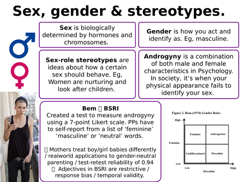 AQA Psychology - Gender Revision / Summary