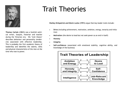 Investigating leadership theories by Jayne890 - UK ...