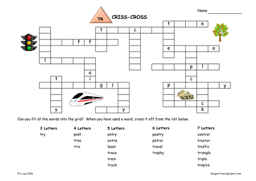 TR blends worksheets | Teaching Resources