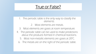 Aqa 2016 Chemistry Lesson 3 The Development Of The Periodic Table