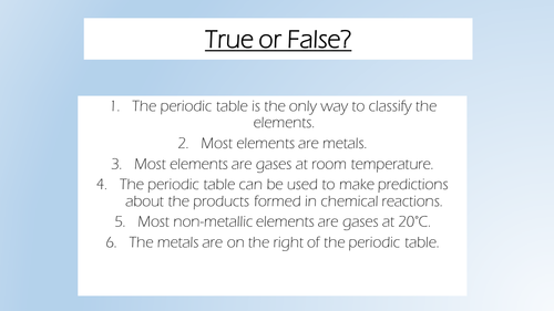 AQA 2016 chemistry lesson 3: the development of the periodic table