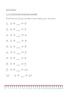 Find the missing number addition and subtraction differentiated