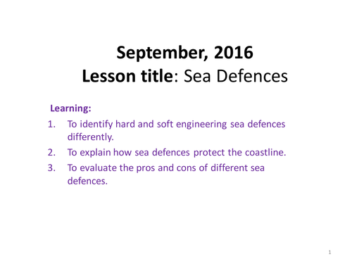 Sea defences