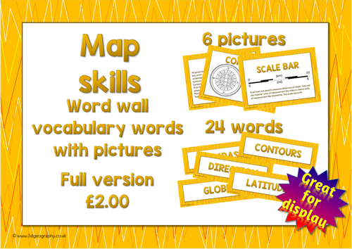 Map words and pictures for class display