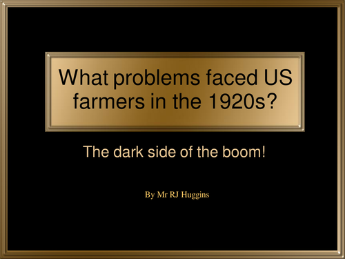 Why didn't US farmers benefit from the boom in the 1920s?