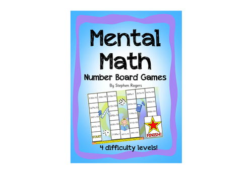 Mental Math Board Games - adding Ones Tens Hundreds